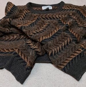 Urban Outfitters Urban Renewal Remade Cropped Patterned Sweater